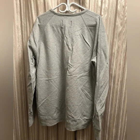 Reigning Champ Gray Sweatshirt, Fully Embroidered, Mens Size XXL - Picture 6 of 6
